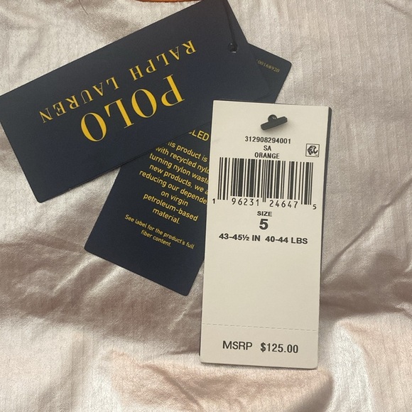 Polo Ralph Lauren New Orange Windbreaker 5 - Picture 10 of 10